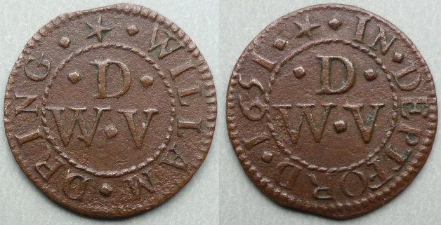 Deptford, William Dring 1651 farthing N2492